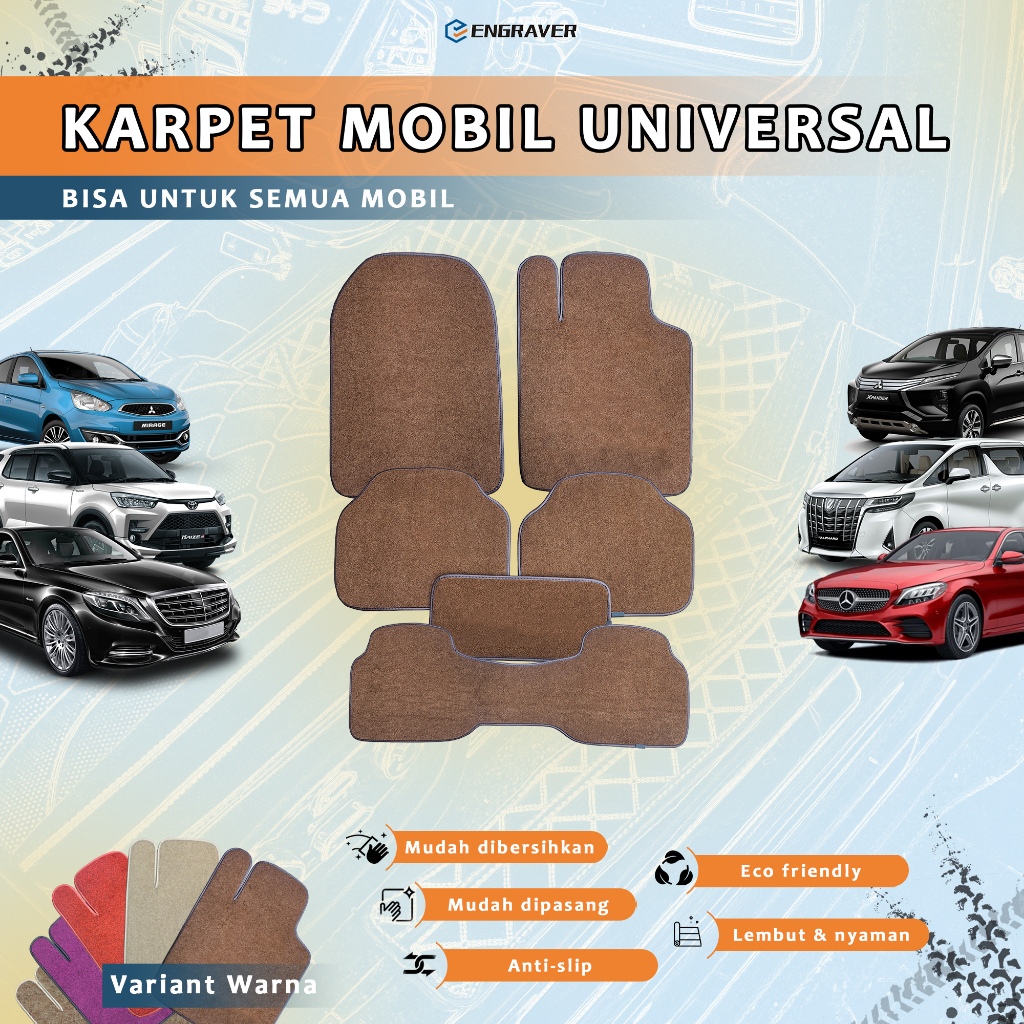 Engraver Karpet Mobil Universal 3 Baris
