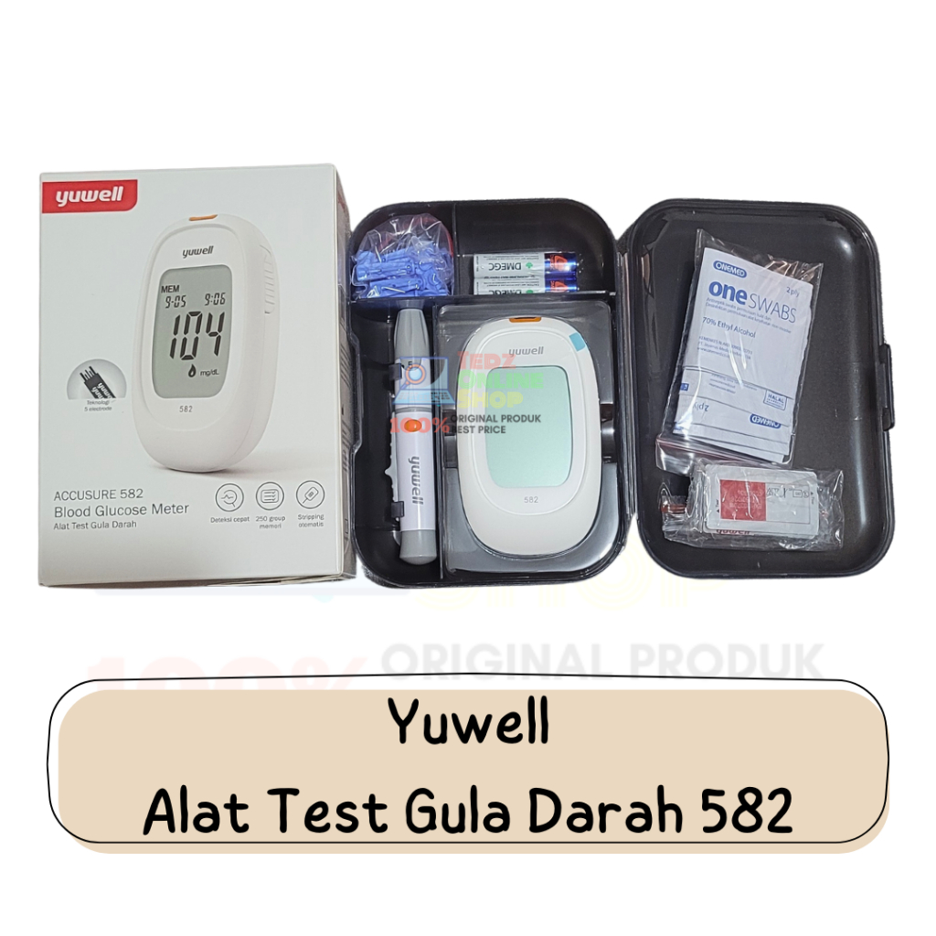 Alat Cek Gula Darah / Test Gula Darah Yuwell 582