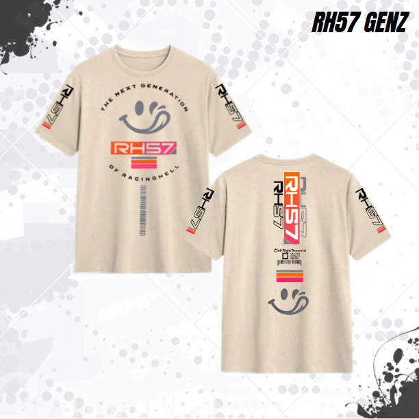 Kaos RH57 Gen Z T-Shit Racing Hell Lengan Pendek Unisex