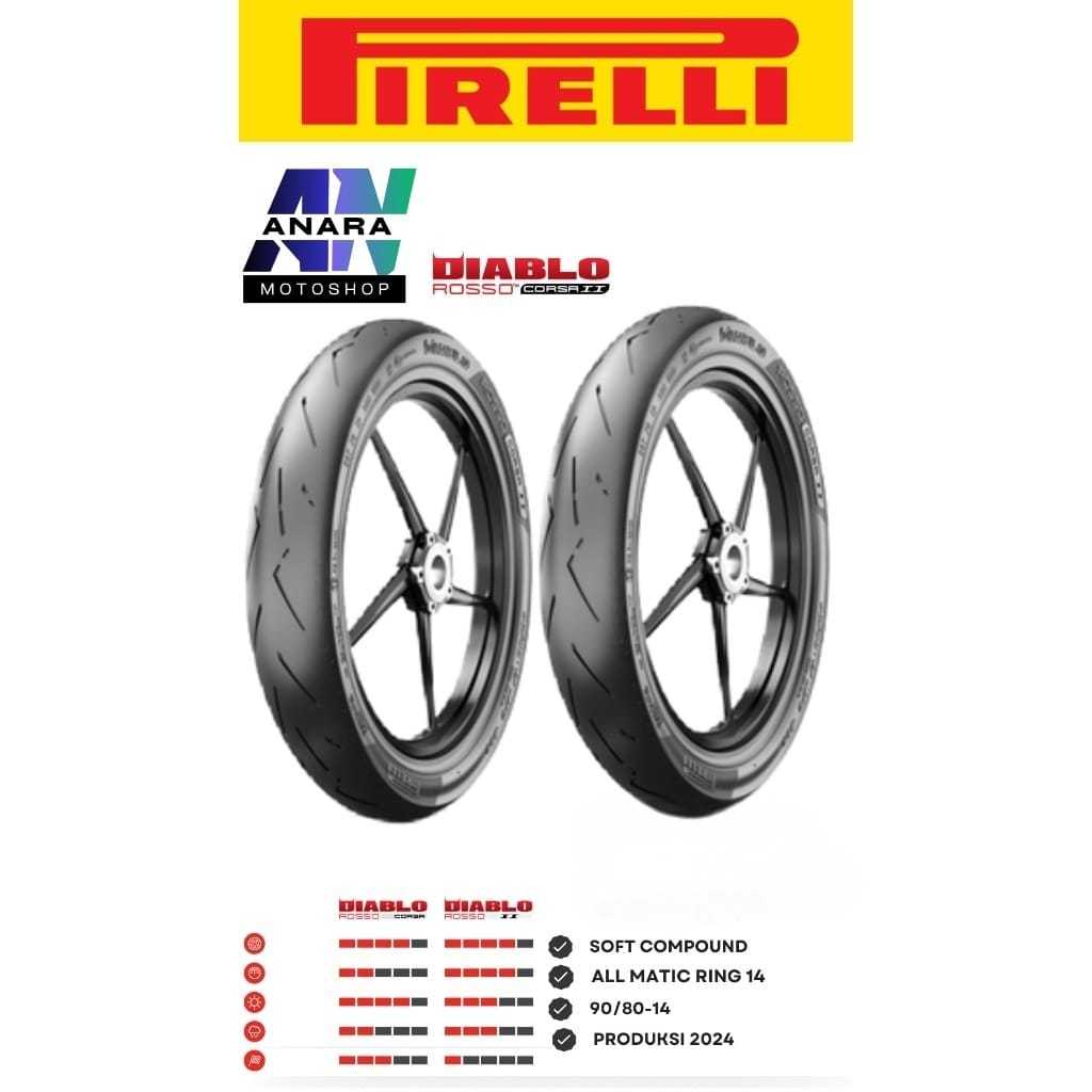 ban pirelli diablo rosso corsa II 90/80-14 ban race pirelli diablo rosso corsa 2 90 80 14 2025