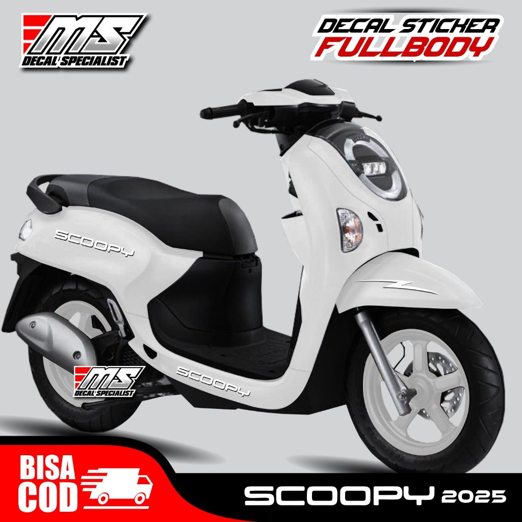 Decal stiker modifikasi Honda Scoopy new 2025 fullbody stiker ori Scoopy Baru