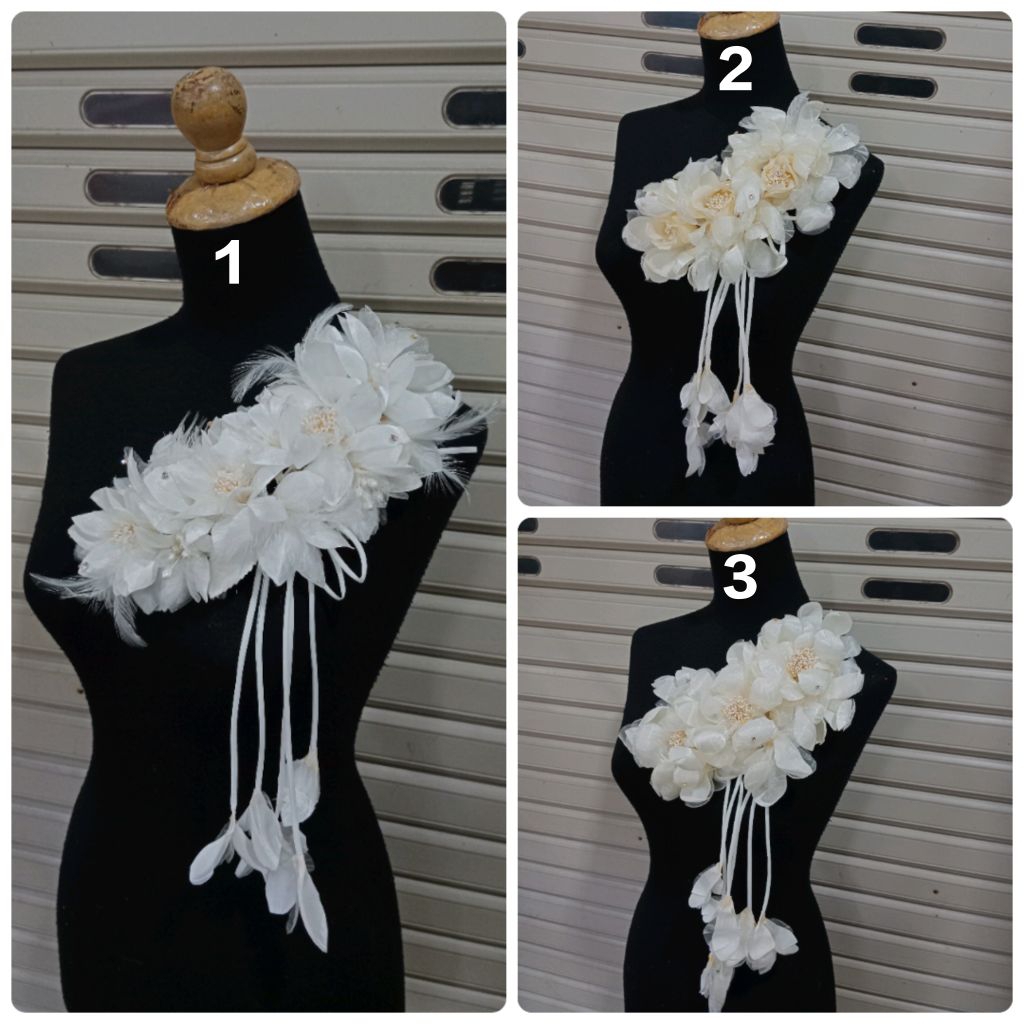 Bunga Korsase Gaun ,Aplikasi Gaun atau Korsase Gaun/Korsase Rambut