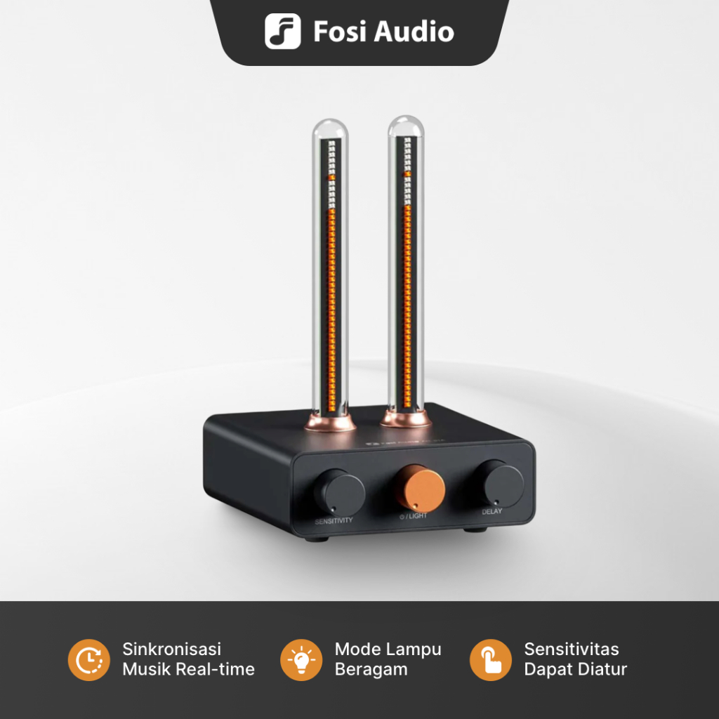 Fosi Audio LED Bar Music Rhythm Visualizer Ambient Light Desktop RGB - AH-01A