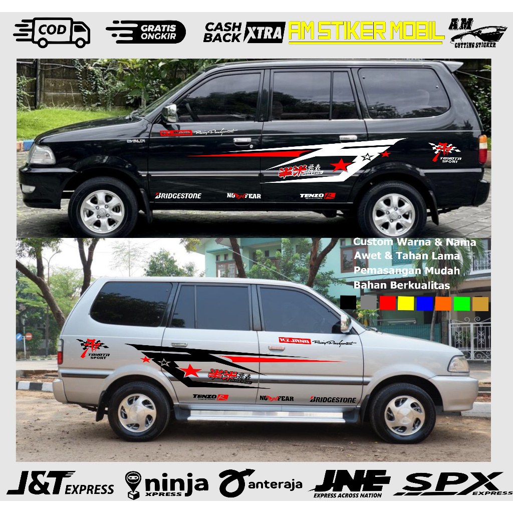 Stiker Mobil Kijang Super Stiker Body Kijang Super Stiker Kijang Super Cutting Sticker Terbaru