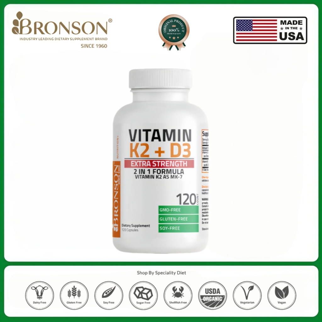 Bronson Extra Strength Vitamin D3 K2 10000IU