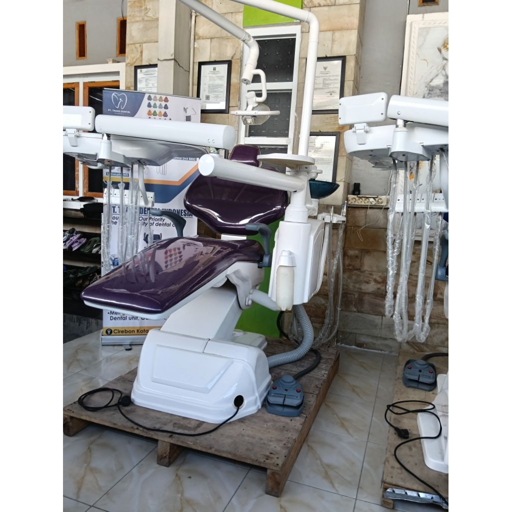 DENTAL UNIT SECOND SMIC LAMPU HALOGEN/DENTAL UNIT MURAH PAKET KOMPLETE