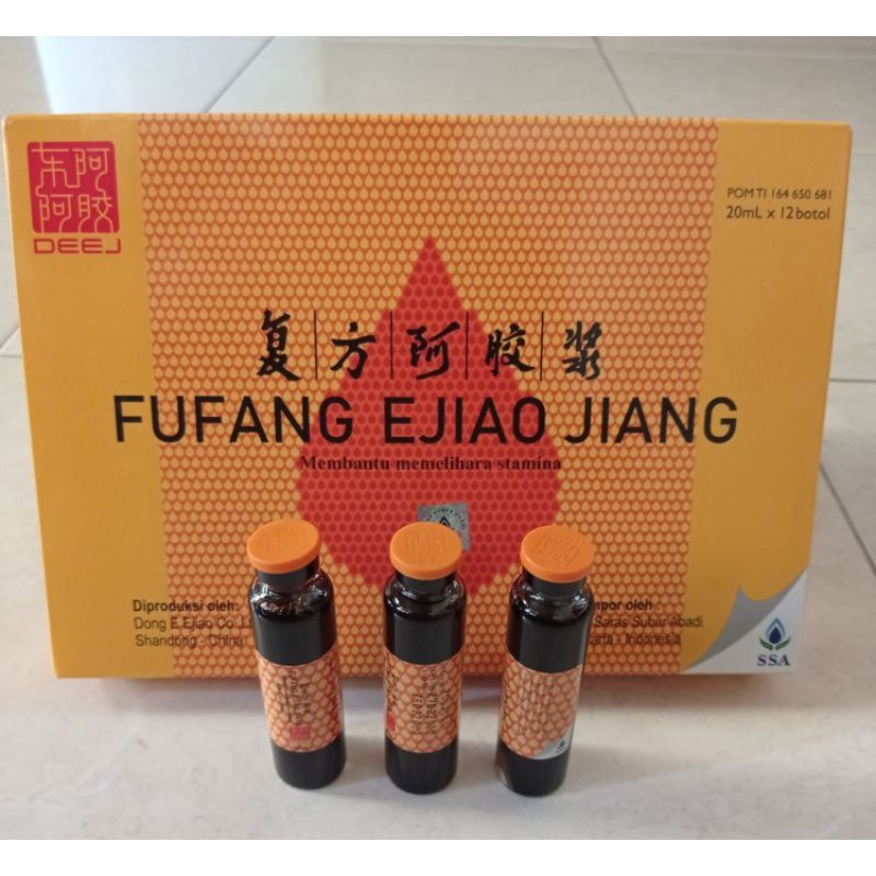 FU FANG EJIAO JIANG BOX ISI 12 BOTOL - Obat traditional china cina tambah darah