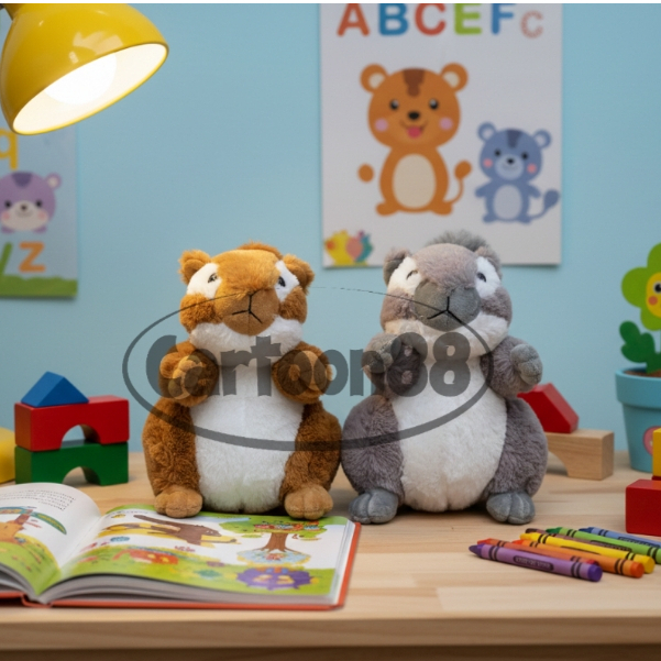 Boneka Tupai Gemoy - Boneka Tupai Lucu Bulu Halus