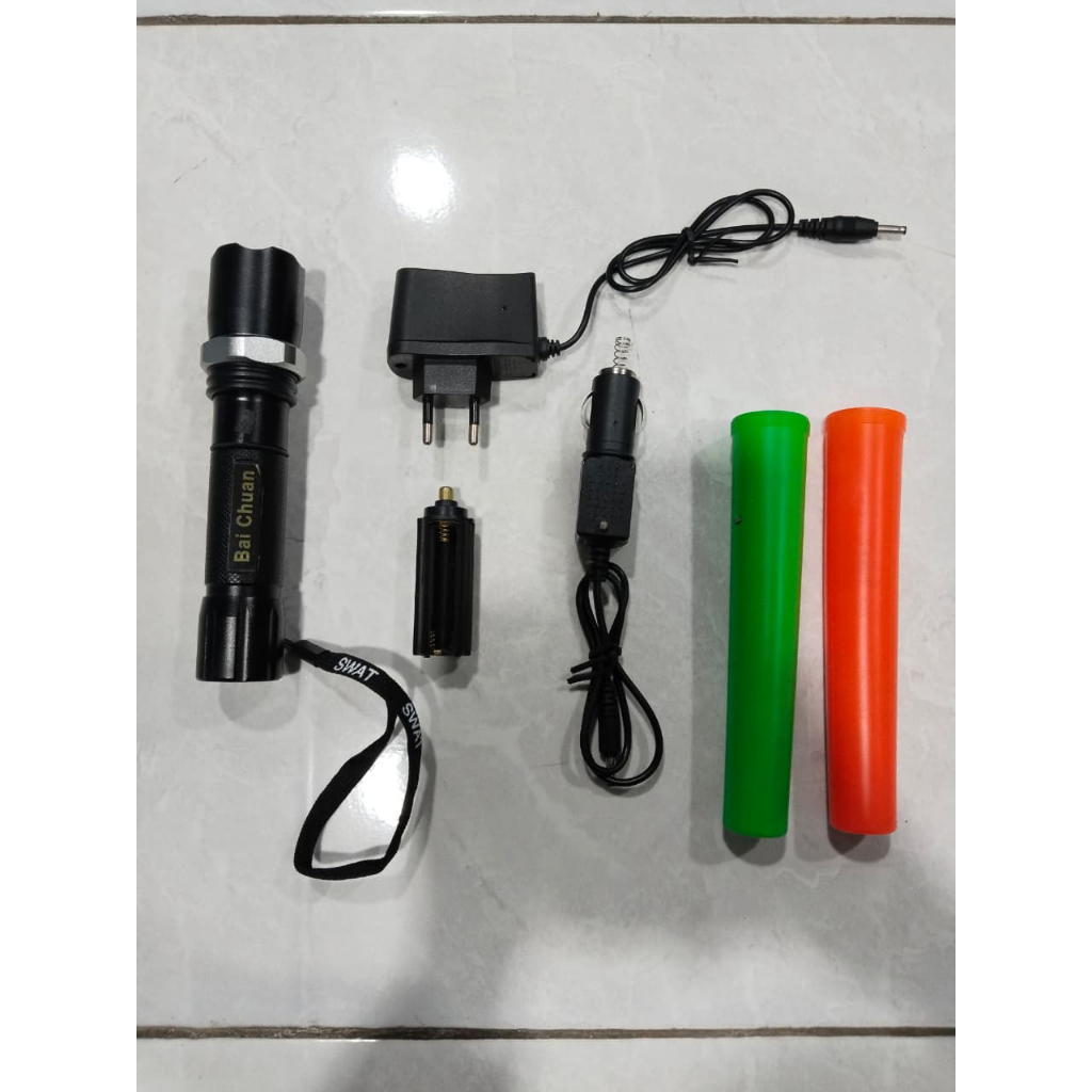 [ PRODUK CUCI GUDANG ] SENTER POLICE SWAT LAMPU LALIN LALU LINTAS LAMPU RESCUE 8460-1