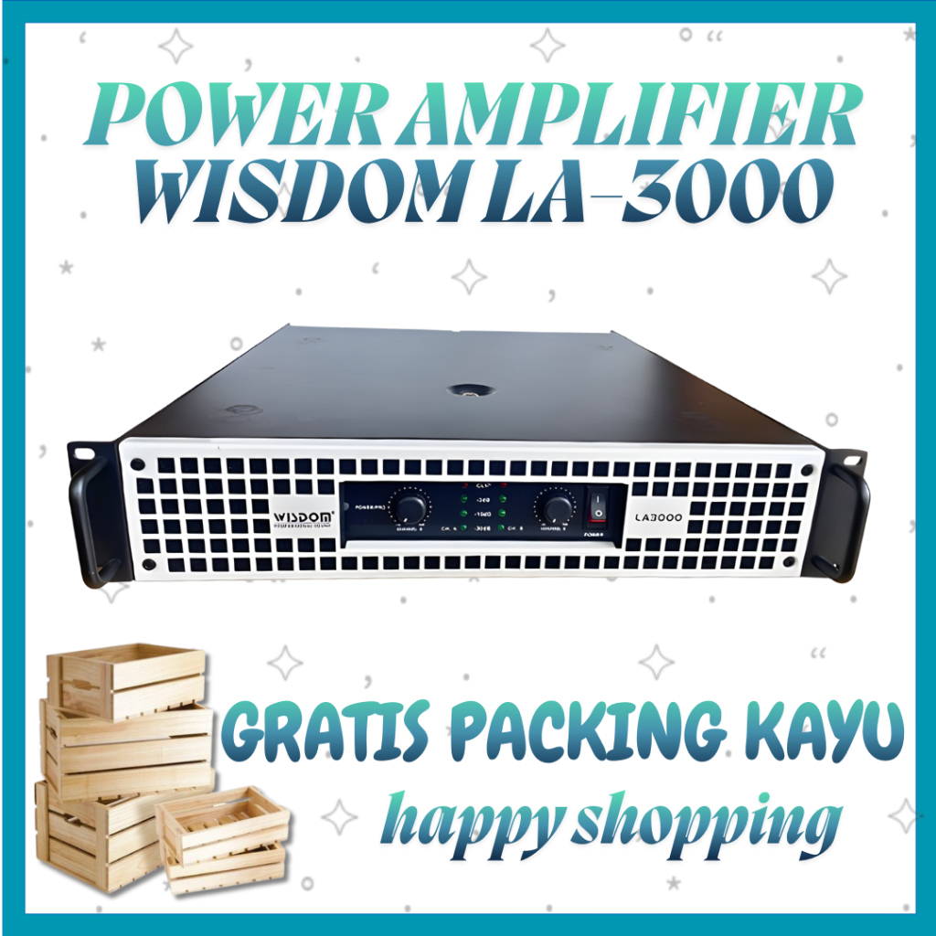 Wisdom LA3000 Power Amplifier Original Wisdom LA-3000