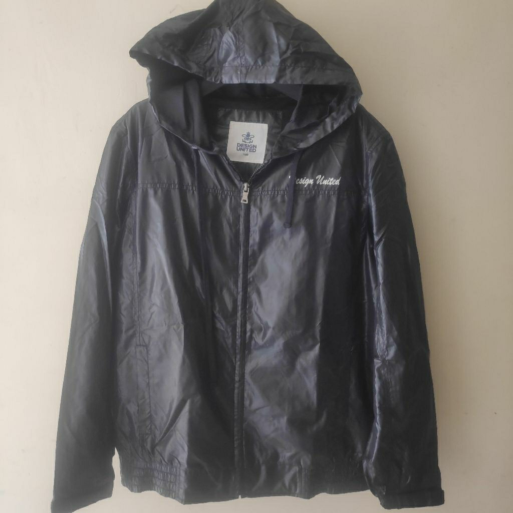 JACKET OUTDOOR WINDBRAKER DESIGN UNITED BLACK