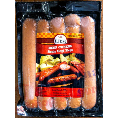 EL PRIMO BEEF CHEESE SAUSAGE 500GR