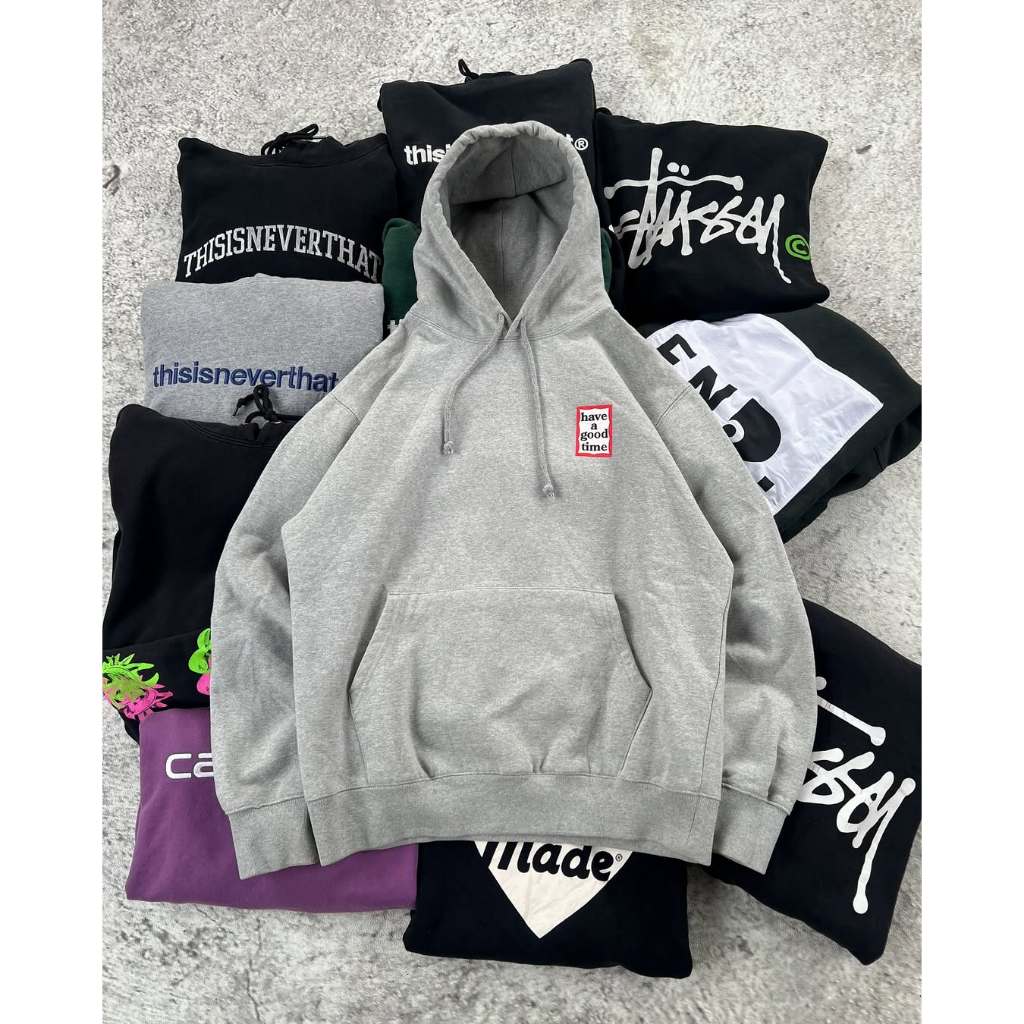 Hoodie Have A Good Time Grey – Cotton Fleece 280gsm (M–2XL)