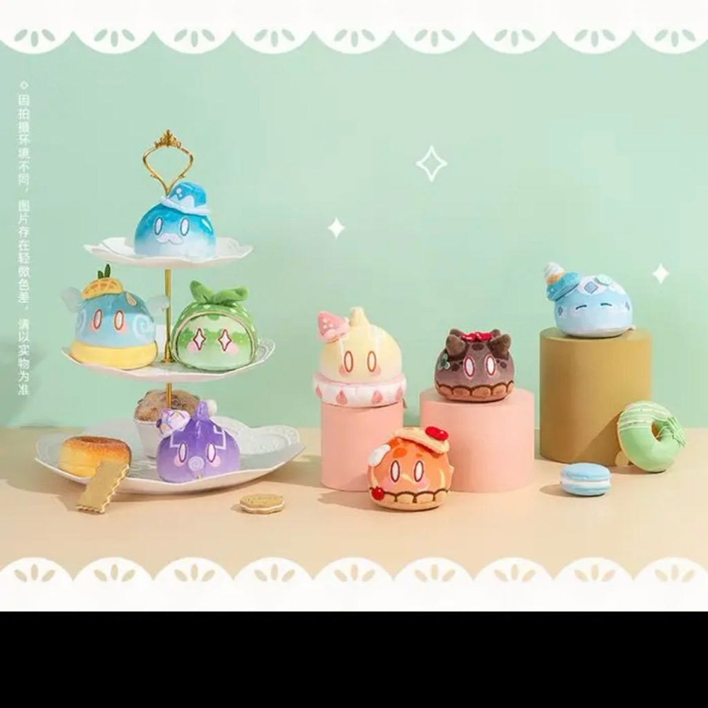 HoyoFest 2023 Genshin Impact Original Mihoyo Slime Dessert Party Pyro Dendro Electro Cryo Series Squ