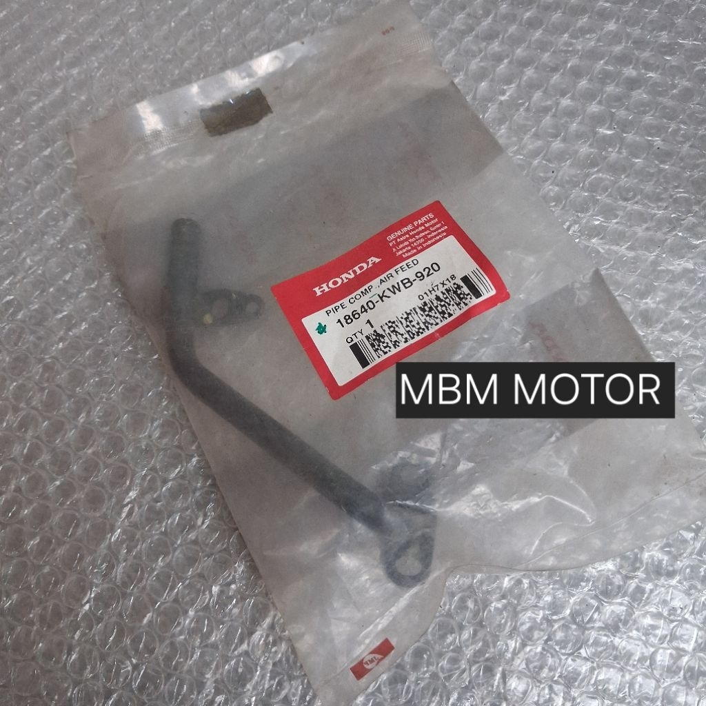 SELANG PIPA HAWA AIS HONDA BLADE 110 LAMA OLD KARBU ORI AHM PIPE COMP AIR FEED ORIGINAL ASLI 18640-K