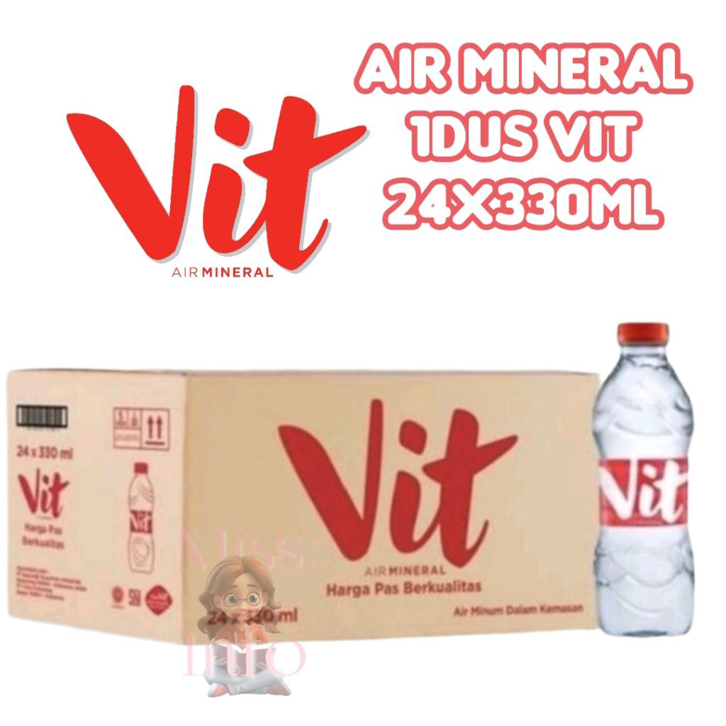 Air Mineral Vit 1 Dus 24x330ml Botol