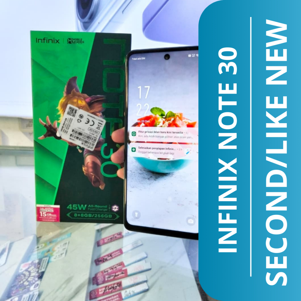 HP SECOND INFINIX NOTE 30 (8+8/256) /INFINIX NOTE 30 HP SECOND/SECOND LIKE NEW