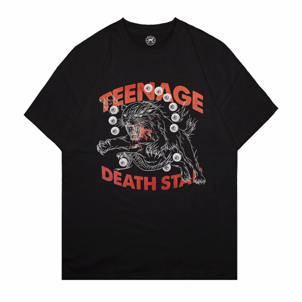 Xtrememerch Oversized Kaos Teenage Death Star “Absolute Beginner Terror” Original 100% Black