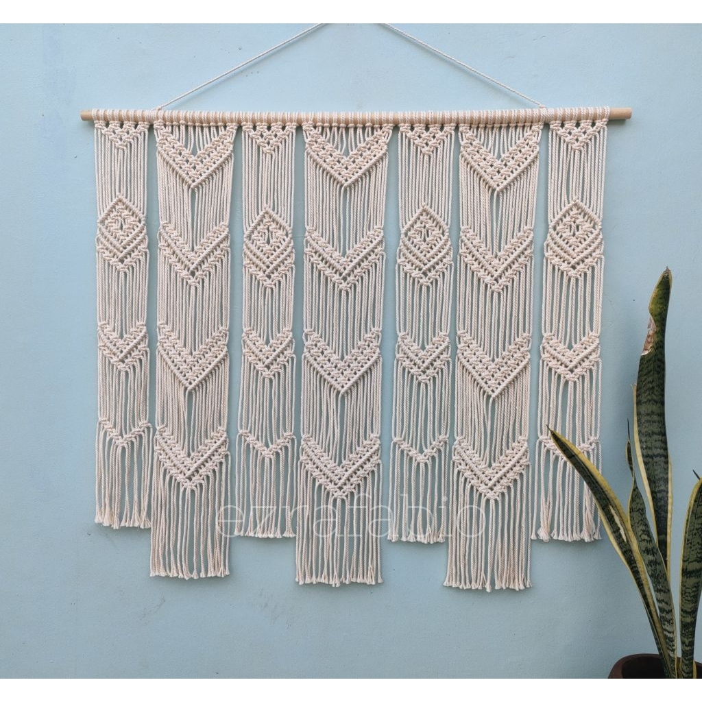 Macrame Wall Hanging Hiasan Dinding 120x80cm