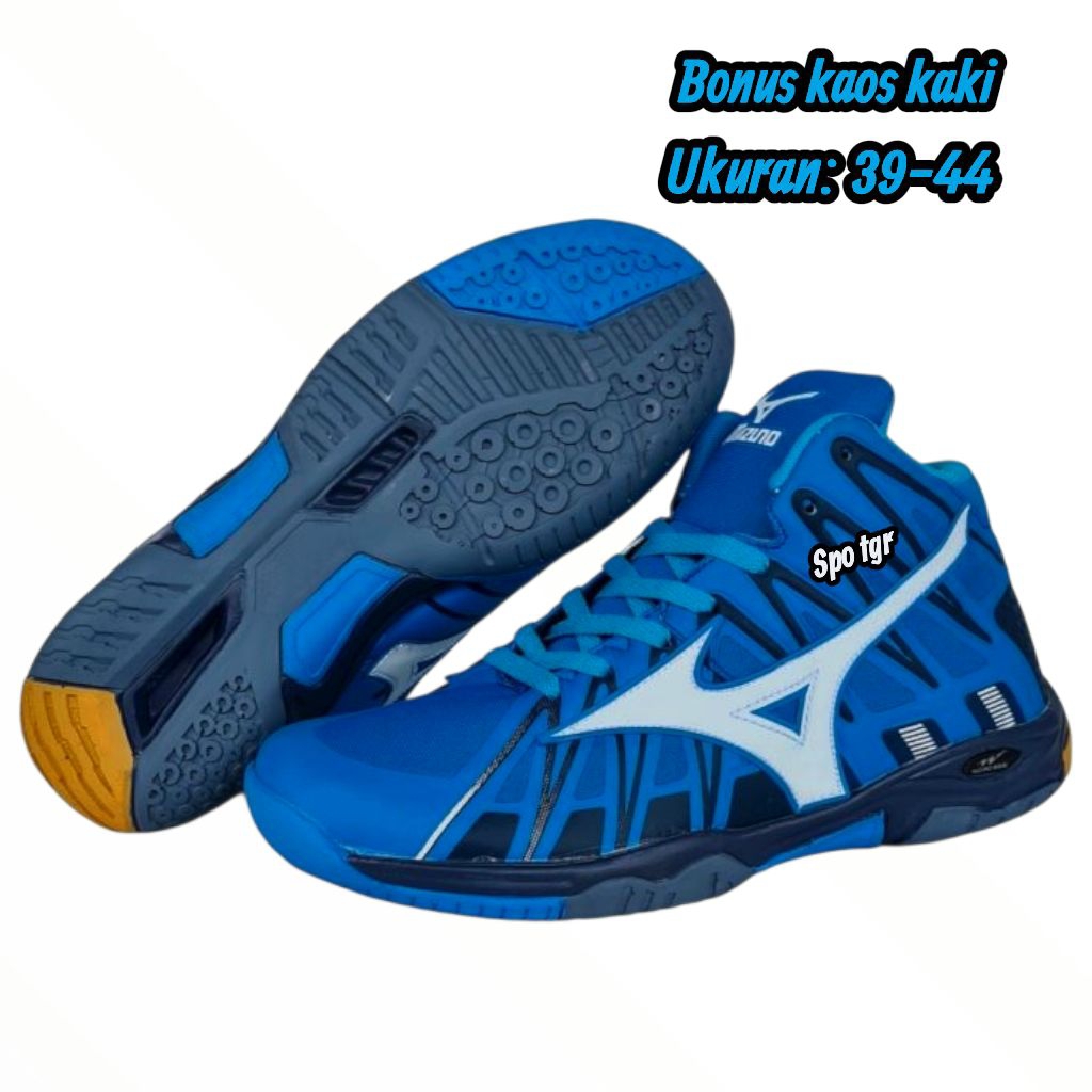 Sepatu Volly Pria wave tornado x2 mid lokal model baru olahraga voli bal cowok nyaman dengan harga t