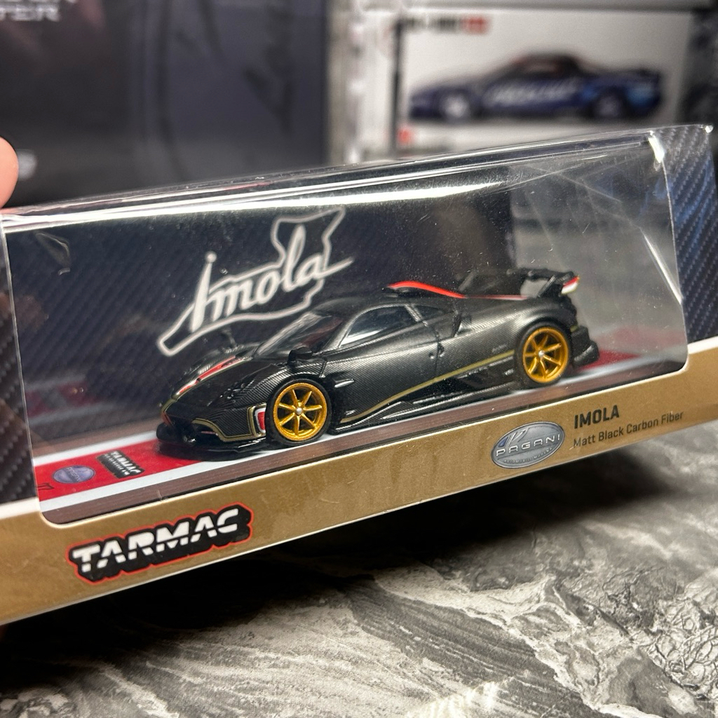 Tarmac Pagani Imola Full Carbon Fiber 1:64 diecast Pagani Imola carbon skala 1:64