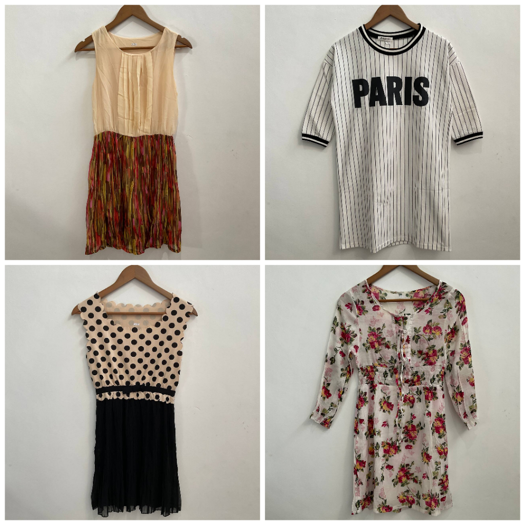 LONG DRESS WANITA TRENDY KOREA BODY PRESS WARNA POLOS | MIDI DRESS TERUSAN WANITA FLORAL MURAH PRELO