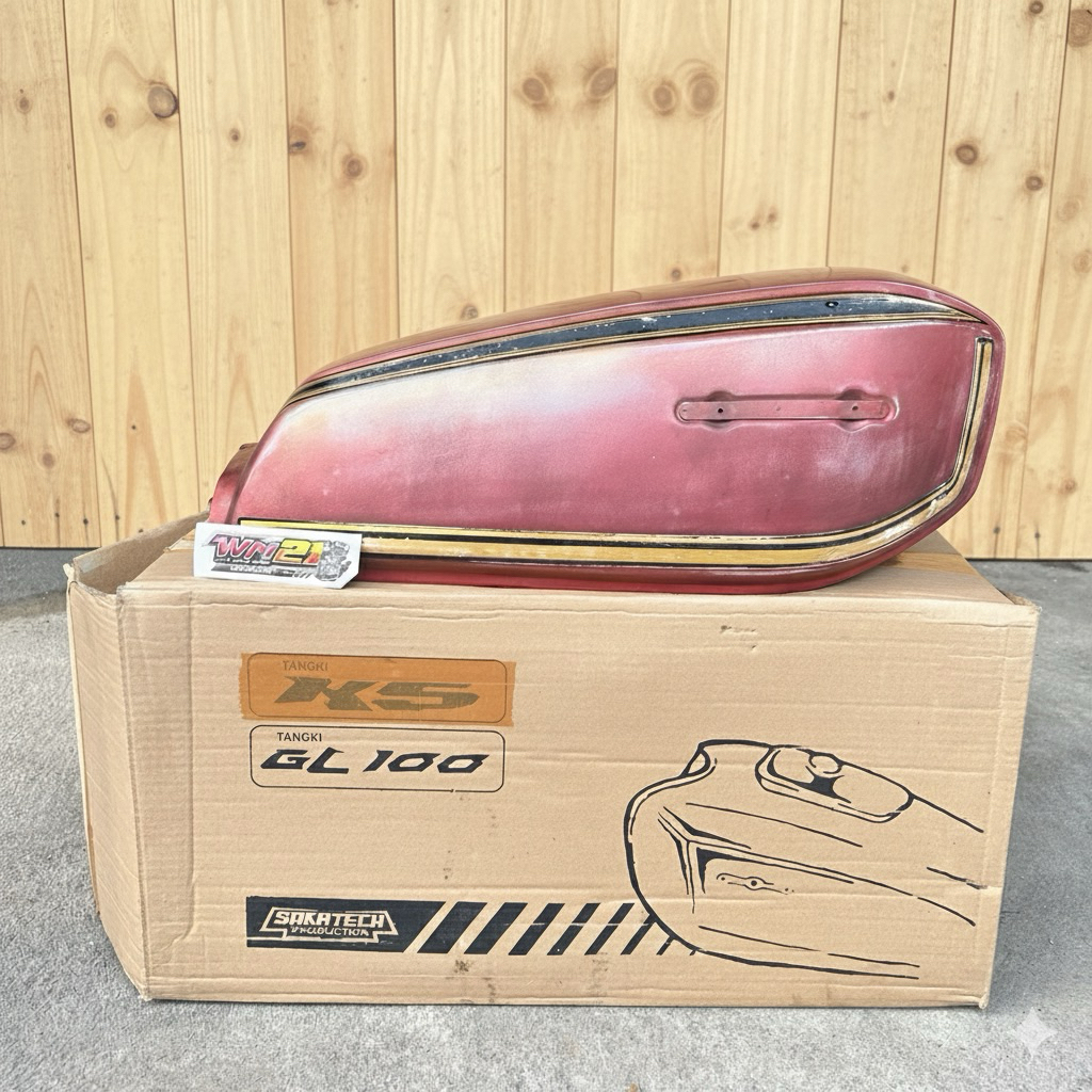 TANGKI GL100 SAKATECH CAT ORI MERAH BLADUS GL 100 STANDAR