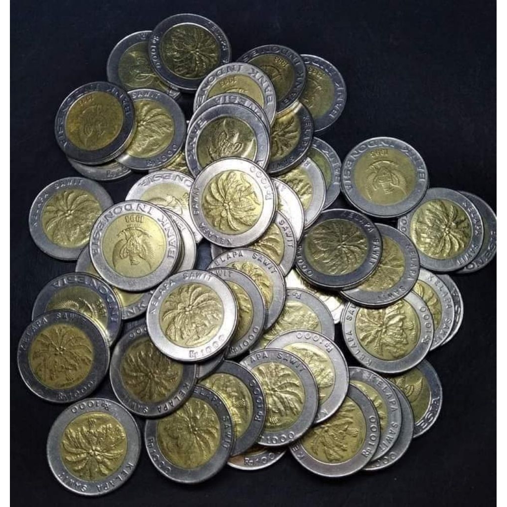 Koleksi Uang Kuno 1000 Rupiah Kelapa Sawit - Used Bagus