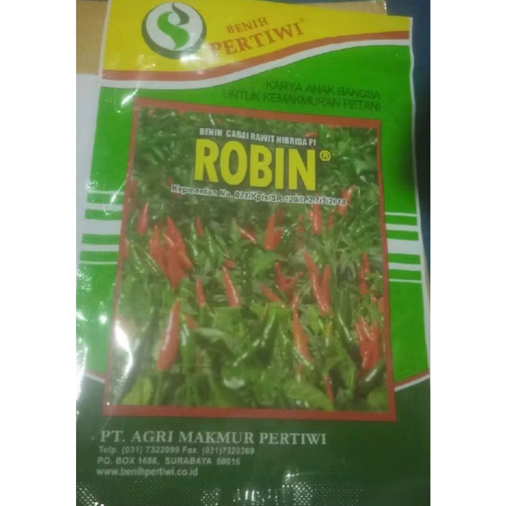 Benih cabe ROBIN 5 gram cabai rawit hijau hibrida dari benih pertiwi