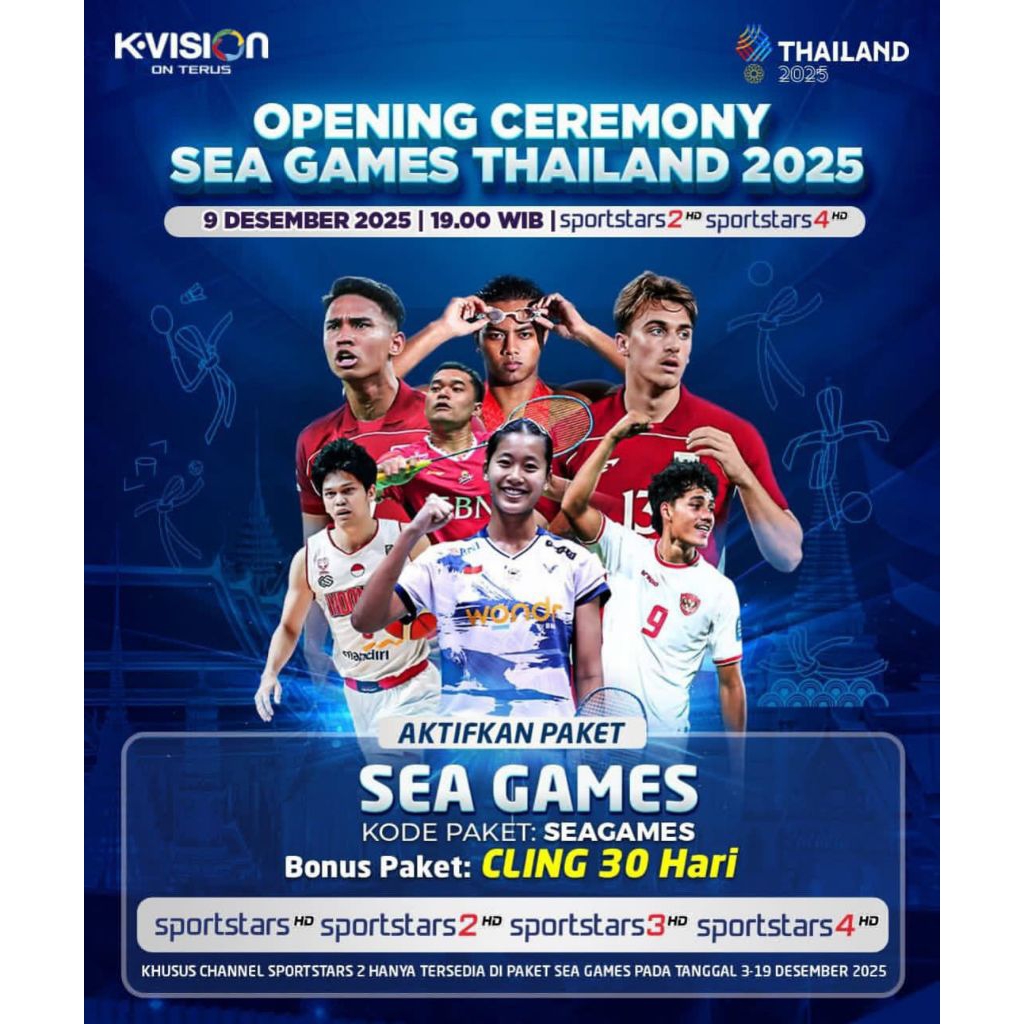 Voucher Paket Sea Games K-Vision dan MNC Vision