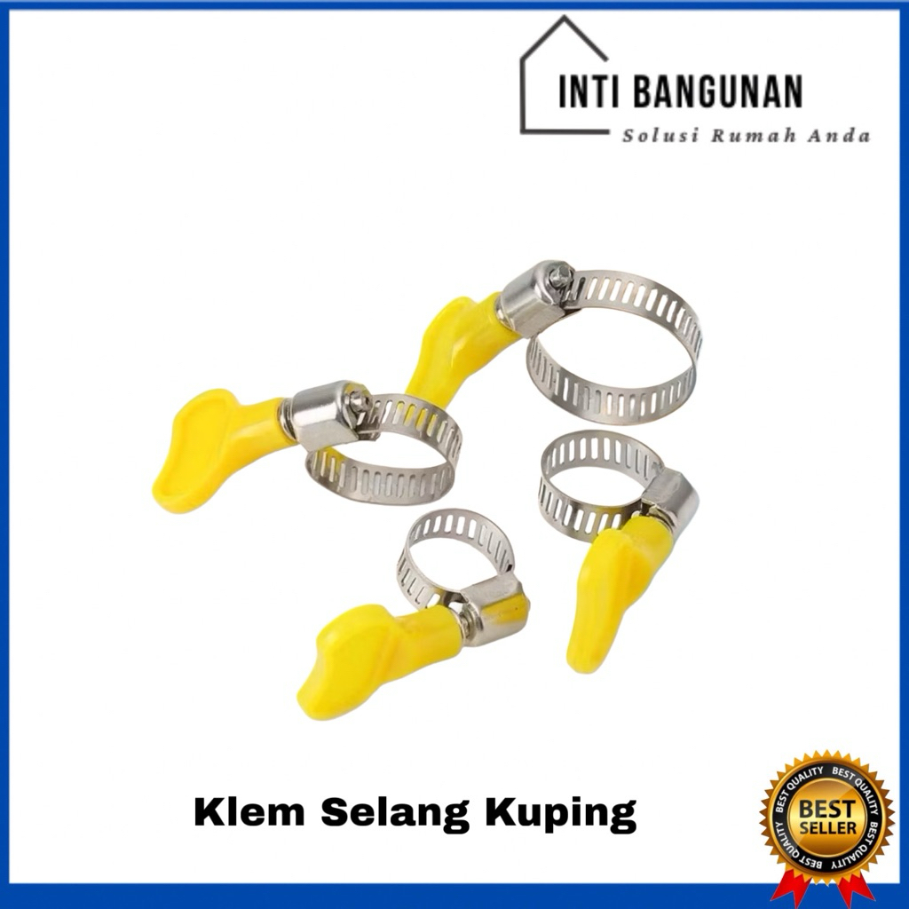 Klem Selang Besi 1/2” 5/8” 3/4” Kuping Pengunci Selang Air