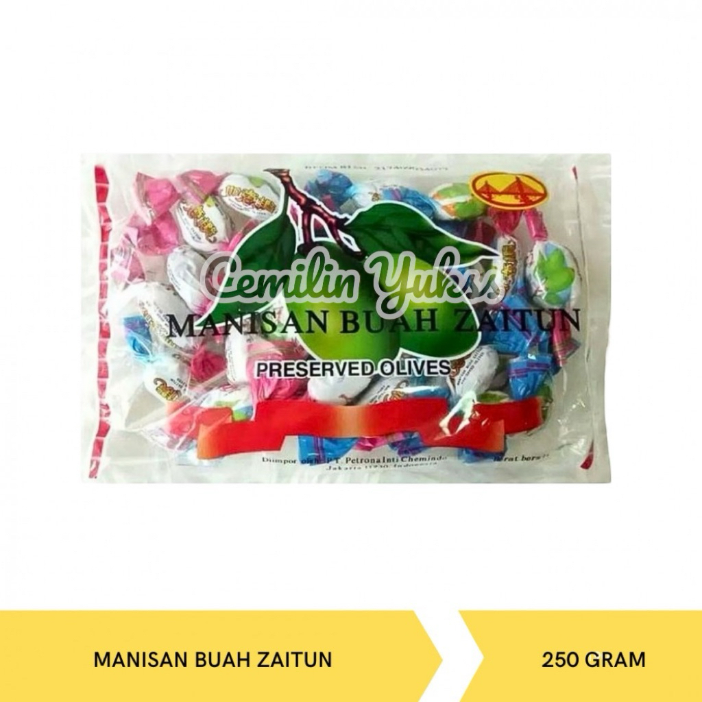 Hai Wan Qiao Manisan Buah Zaitun 250g Manisan Buah Kana Tanpa Biji Manisan Buah Zaitun Tanpa Biji