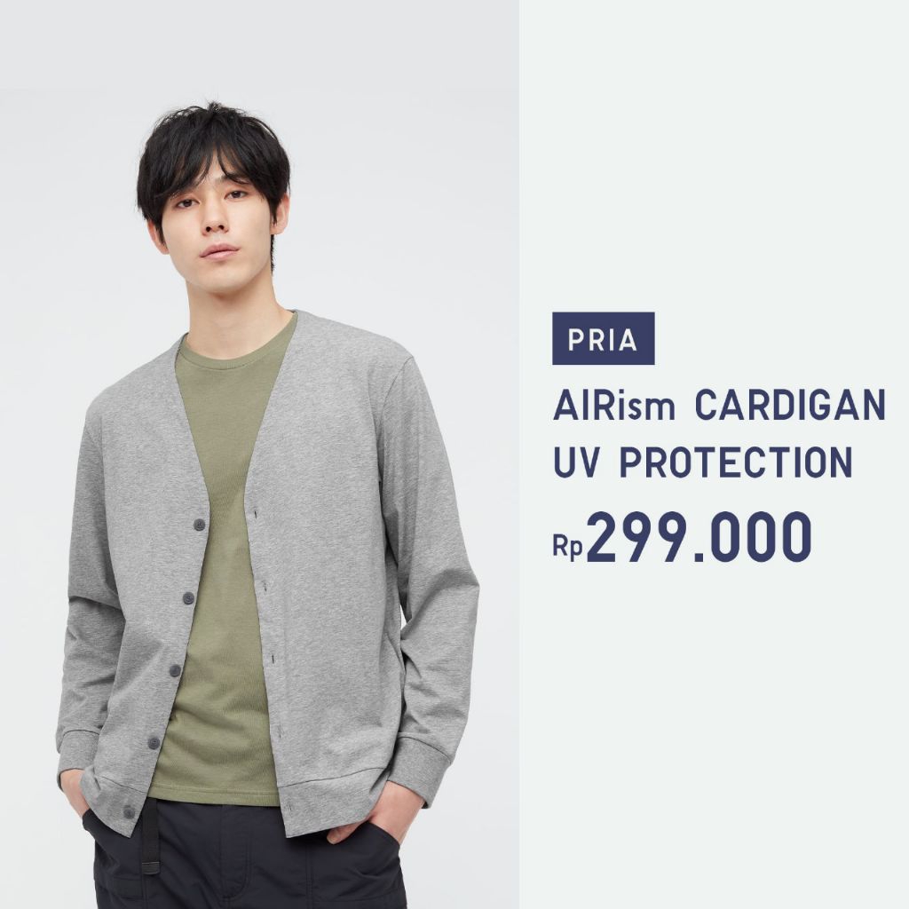 Cardigan Uniqlo UV Cut Pria