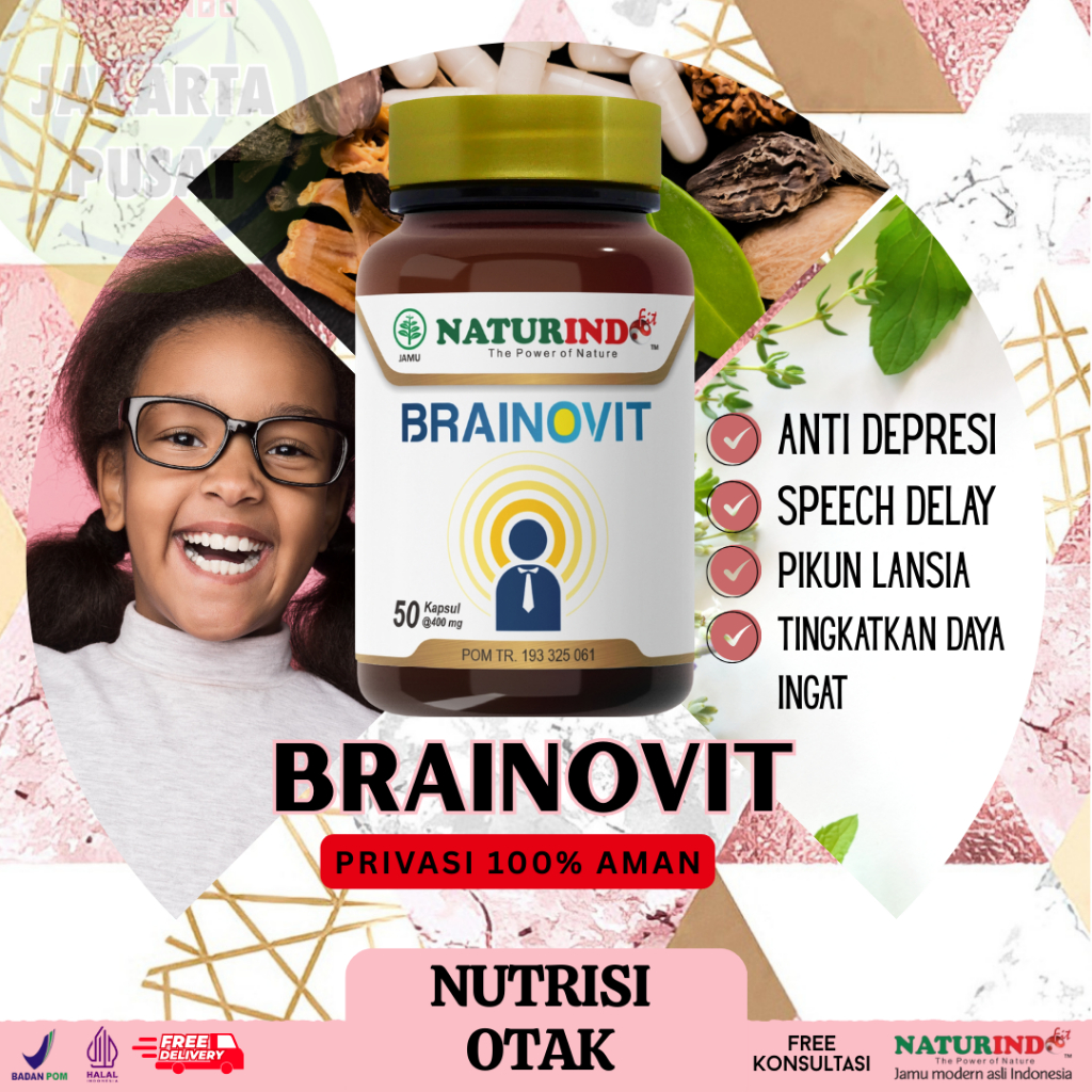 Brainovit Naturindo Multivitamin Obat Vitamin Otak Anak Umur 4 5 6 710 Tahun Daya Ingat Speech Delay