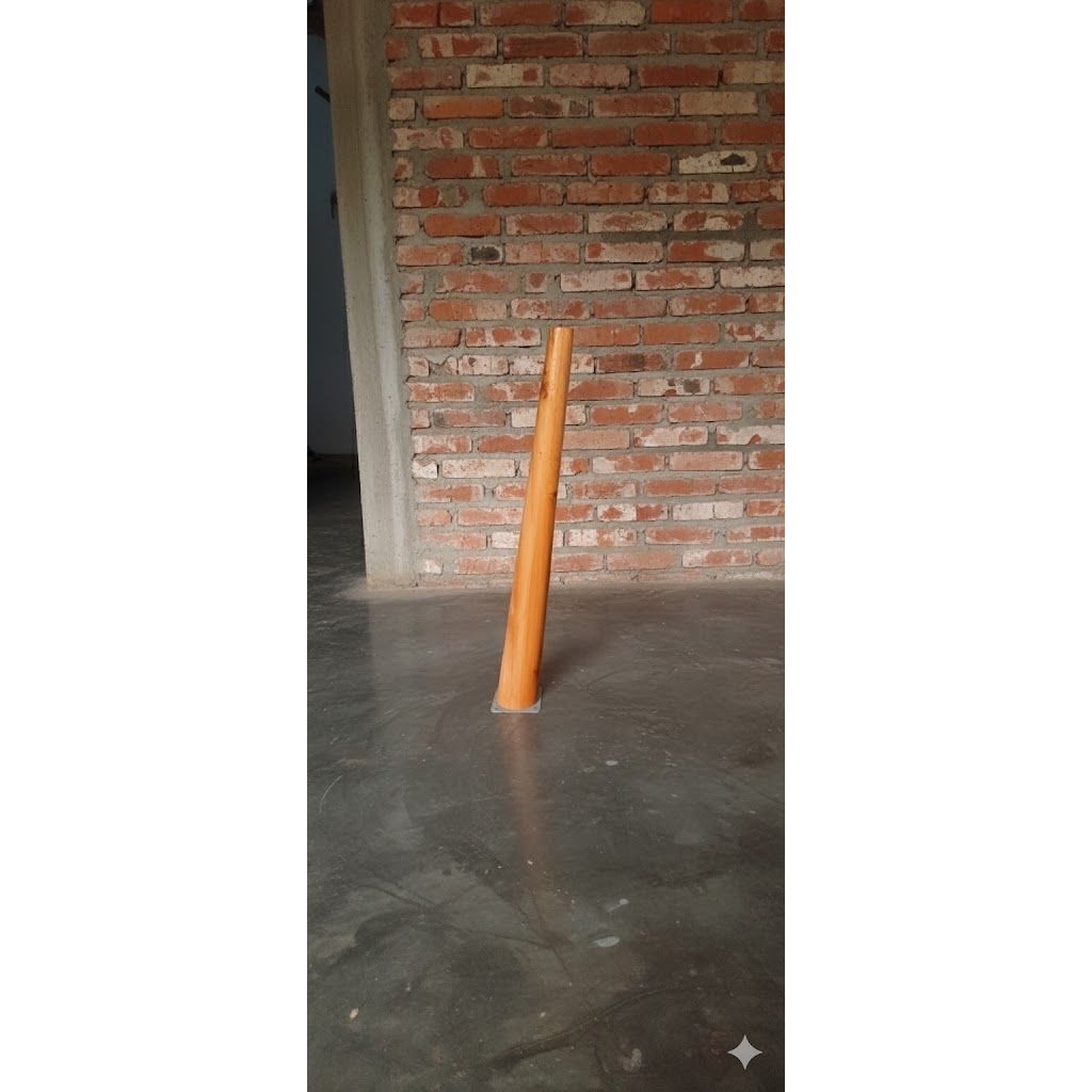 kaki meja kayu tinggi 50 cm miring