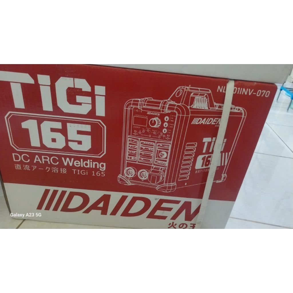 DAIDEN TIGi 165 MESIN LAS ARGON TIGi 165 TRAVO LAS DAIDEN