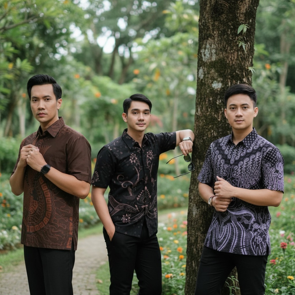 HEM BATIK BAJU BATIK PRIA LENGAN PENDEK  BATIK Jumbo RLJAYAFASHION