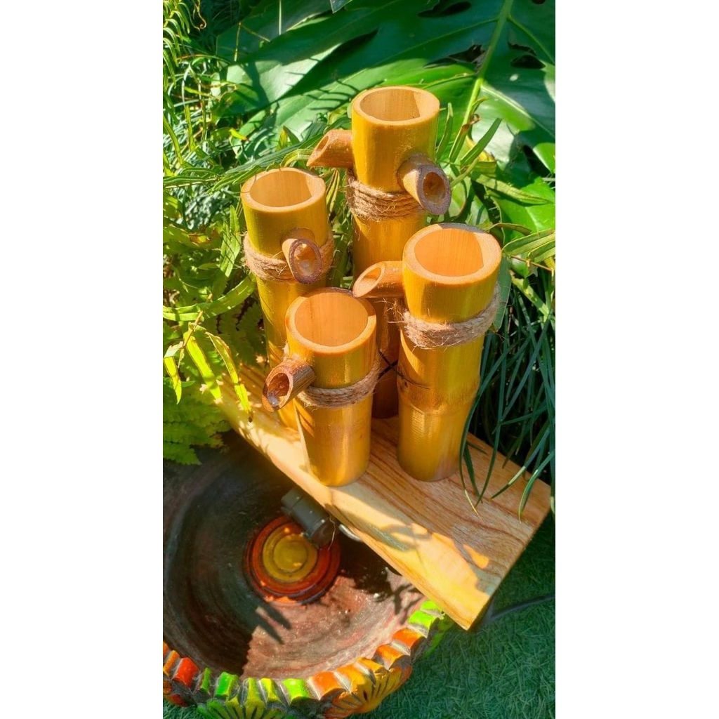 pancuran air kolam ikan arus bertingkat