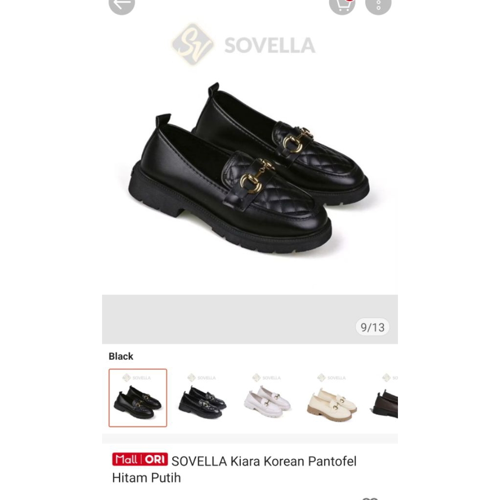 Sovella Kiara Sepatu Pantofel Wanita size 40 Loafer Shoes