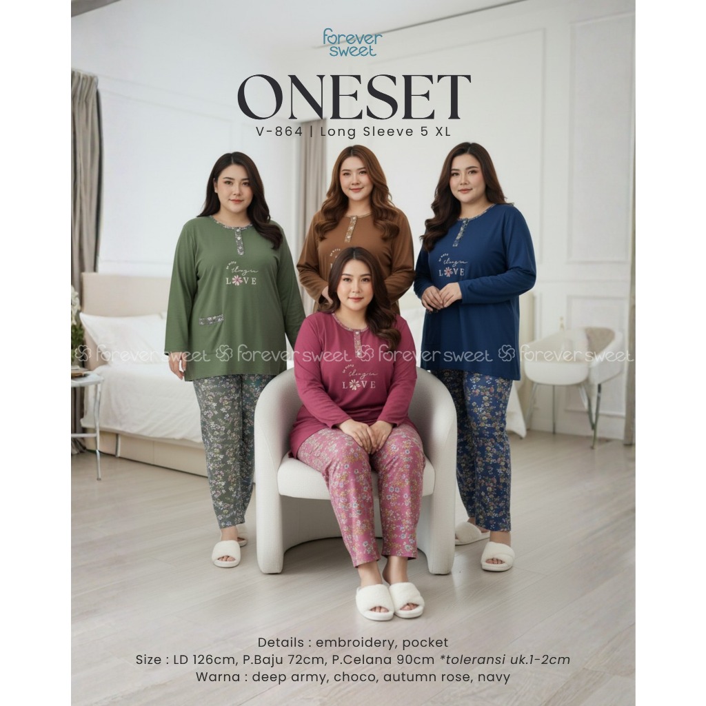 baby doll/ setelan Jumbo Panjang panjang  ( 5xl ) Forever