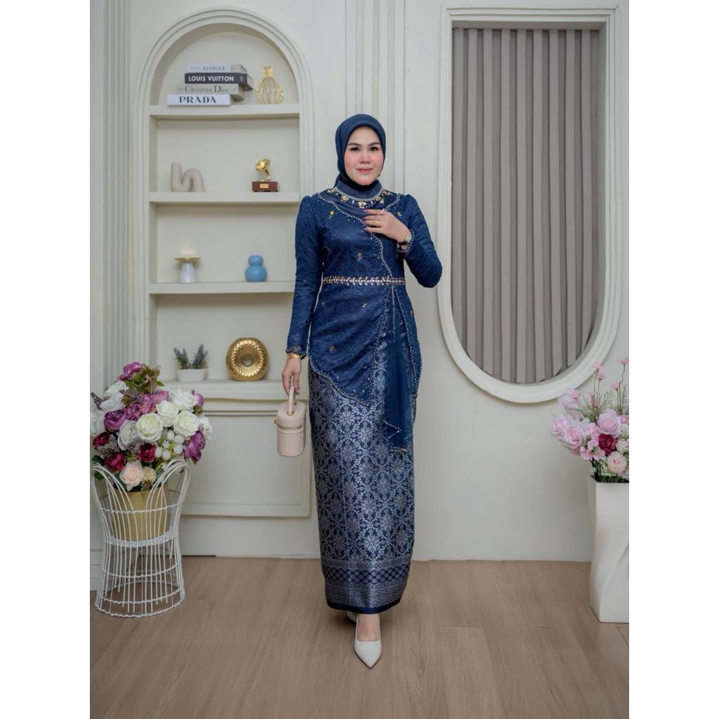 [ATASAN SAJA] KEBAYA SILA BALI || KEBAYA MODEL TARBARU || KEBAYA BROKAT KOMBINASI PAYET || KEBAYA KO