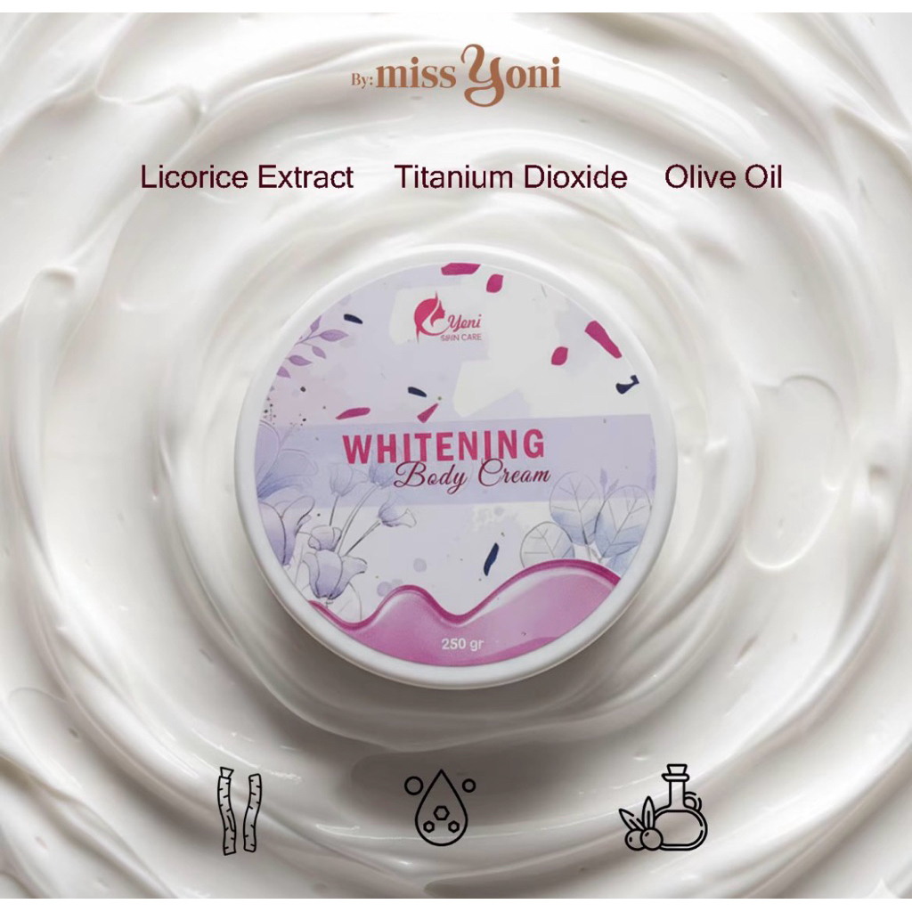 YONI SKINCARE ORI 100% BPOM [SIAP KIRIM] - “BLEACHING 250g BODY CREAM 250g 1PCS” *READY