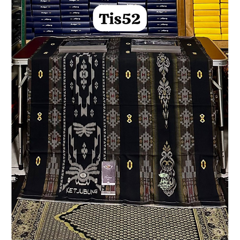 sarung ketjubung platinum silver motip tis dis spp songket terbaru