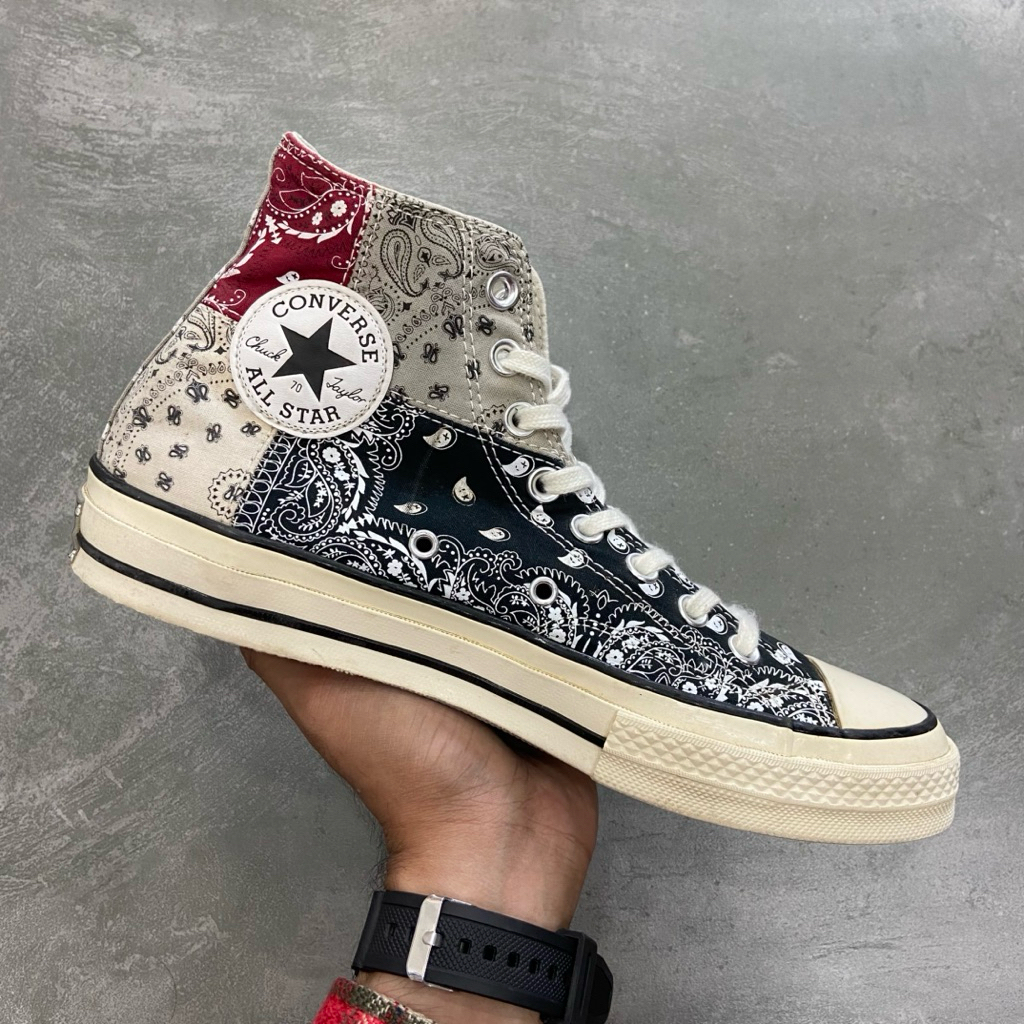 [Size 41.5] Very Rare Offspring x Converse Chuck 70S High ‘Paisley Patchwork’ (169880C) Second Origi