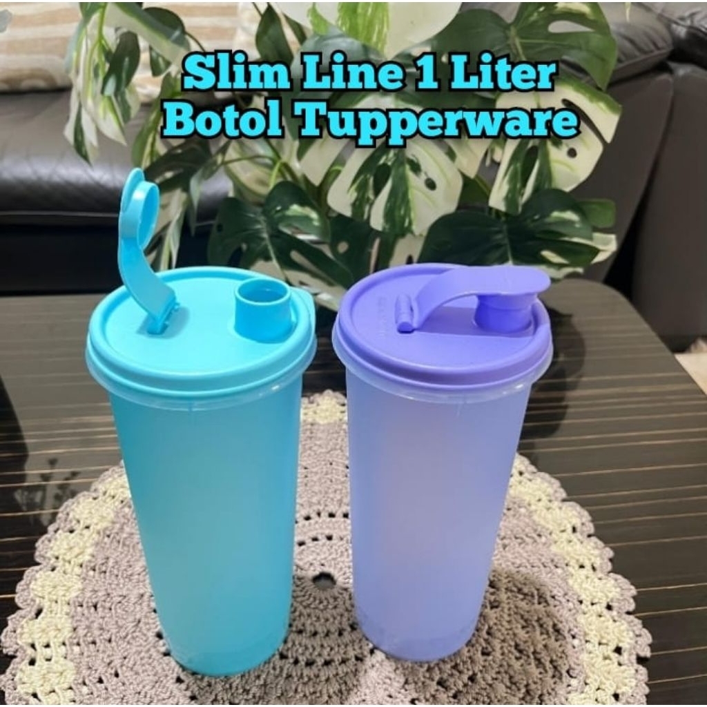 Slimline 1 Liter Botol minum Tupperware