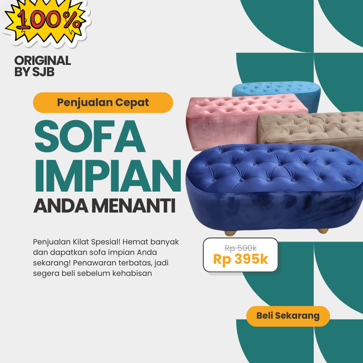 (52) Kursi Sofa Stoll Panjang Premium untuk Santai Ruang Tamu Minimalis Stylish
