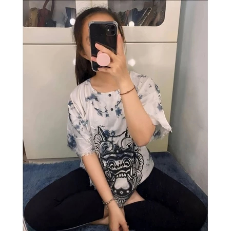 KAOS BARONG GABLES BALI YANTREN TIE DYE BAJU BARONG YANREN TIE DIY/BAJU PRIA WANITA DEWASA KHAS BALI