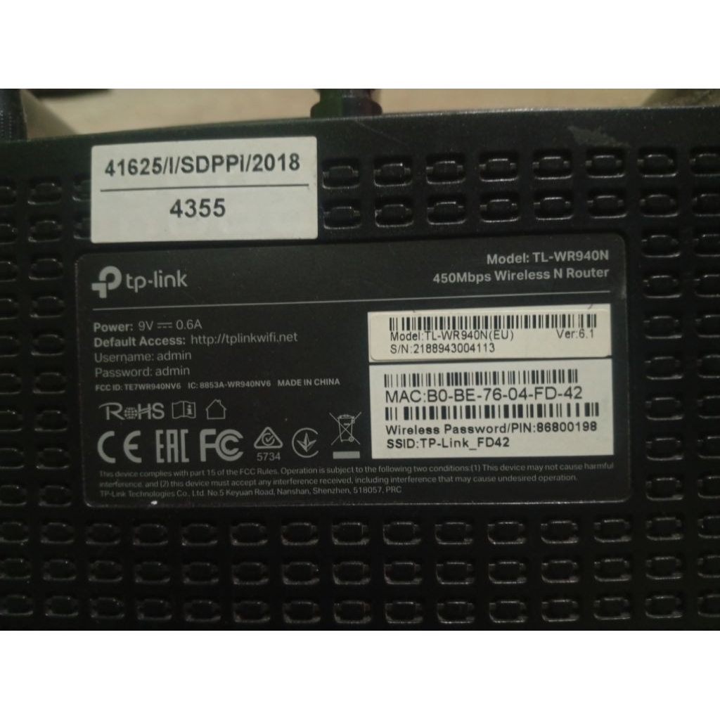 TP LINK WR940N TL-WR940N