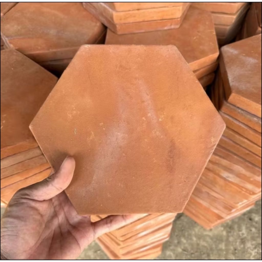 Ubin Terakota Heksagonal | Segi enam | Paving. Per meter 25 pcs, 20 x 20