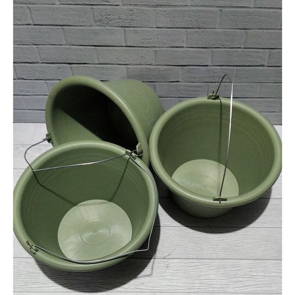 [ INSTAN ] Ember Bangunan Hijau Kecil Bola Dunia Anti Pecah Plastik PVC Tebal